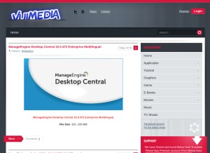 How ipt-leech.download looks like on a tablet such as an iPad.