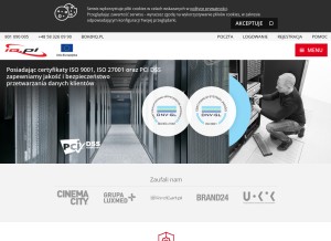 How iq.pl looks like on a tablet such as an iPad.