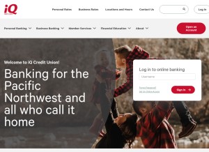 How iqcu.com looks like on a tablet such as an iPad.