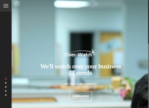 How iqoverwatch.com looks like on a tablet such as an iPad.