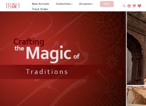 How iraah.store looks like on a tablet such as an iPad.