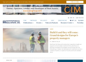 How irei.com looks like on a tablet such as an iPad.