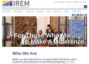 How irem.org looks like on a tablet such as an iPad.