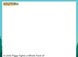 How ironsnoutgame.com looks like on a tablet such as an iPad.