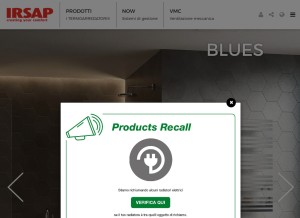 How irsap.it looks like on a tablet such as an iPad.