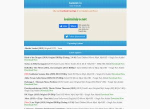 How isaiminiyo.net looks like on a tablet such as an iPad.