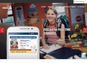How isecard.com looks like on a tablet such as an iPad.