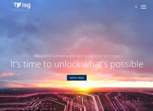 How isgtech.com looks like on a tablet such as an iPad.