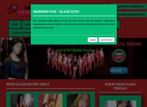 How isha-patel.com looks like on a tablet such as an iPad.