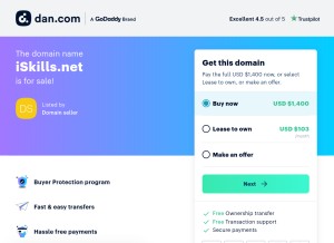 How iskills.net looks like on a tablet such as an iPad.