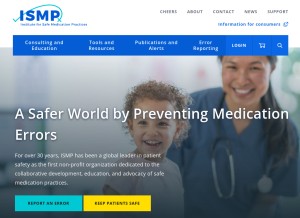 How ismp.org looks like on a tablet such as an iPad.