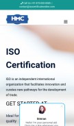 How isocertificateonline.in looks like on a mobile device such as an iPhone.