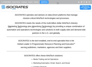 How isocrates.com looks like on a tablet such as an iPad.
