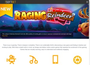 How isoftbet.com looks like on a tablet such as an iPad.