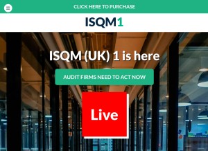 How isqm.co.uk looks like on a tablet such as an iPad.