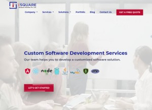 How isquarebs.com looks like on a tablet such as an iPad.