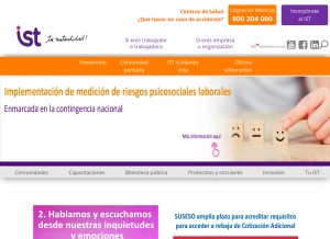 How ist.cl looks like on a tablet such as an iPad.