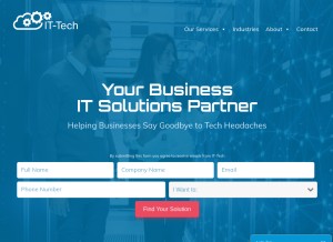 How it-tech.us looks like on a tablet such as an iPad.