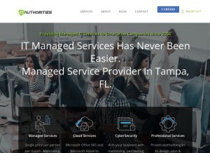 How itauthorities.com looks like on a tablet such as an iPad.