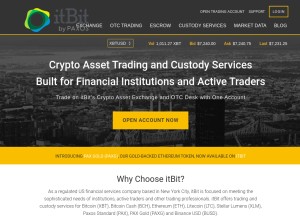 How itbit.com looks like on a tablet such as an iPad.