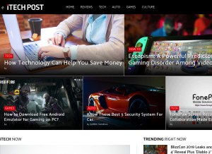 How itechpost.com looks like on a tablet such as an iPad.