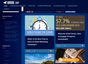 How itechprofs.com looks like on a tablet such as an iPad.