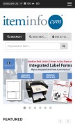 How iteminfo.com looks like on a mobile device such as an iPhone.