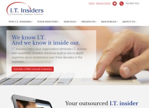 How itinh.com looks like on a tablet such as an iPad.