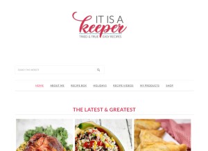 How itisakeeper.com looks like on a tablet such as an iPad.