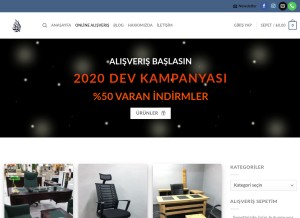 How itkanofis.com looks like on a tablet such as an iPad.