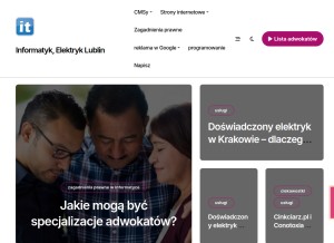 How itlublin.pl looks like on a tablet such as an iPad.