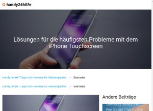 How itmages.ru looks like on a tablet such as an iPad.