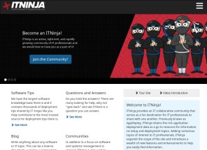 How itninja.com looks like on a tablet such as an iPad.