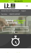 How itnow.net looks like on a mobile device such as an iPhone.