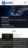 How itpoint.ch looks like on a mobile device such as an iPhone.