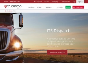 How itsdispatch.com looks like on a tablet such as an iPad.