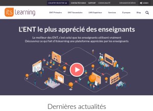 How itslearning.com looks like on a tablet such as an iPad.