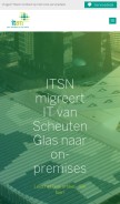 How itsn.nl looks like on a mobile device such as an iPhone.