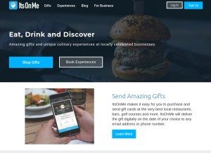 How itson.me looks like on a tablet such as an iPad.