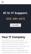 How itsupportcell.com looks like on a mobile device such as an iPhone.