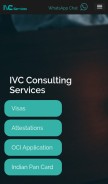 How ivc-services.com looks like on a mobile device such as an iPhone.
