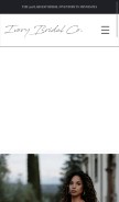 How ivorybridalco.com looks like on a mobile device such as an iPhone.