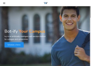 How ivy.ai looks like on a tablet such as an iPad.