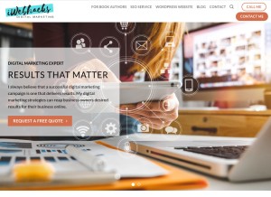 How iwebhacks.com looks like on a tablet such as an iPad.