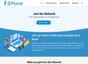How iwebpoint.com looks like on a tablet such as an iPad.