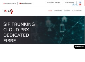 How ixica.com looks like on a tablet such as an iPad.