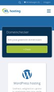 How ixlhosting.nl looks like on a mobile device such as an iPhone.