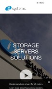 How ixsystems.co looks like on a mobile device such as an iPhone.