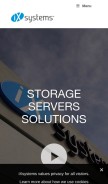 How ixsystems.com looks like on a mobile device such as an iPhone.