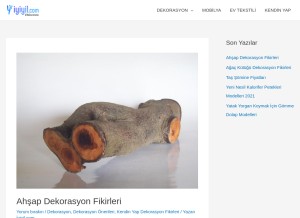 How iyiyil.com looks like on a tablet such as an iPad.